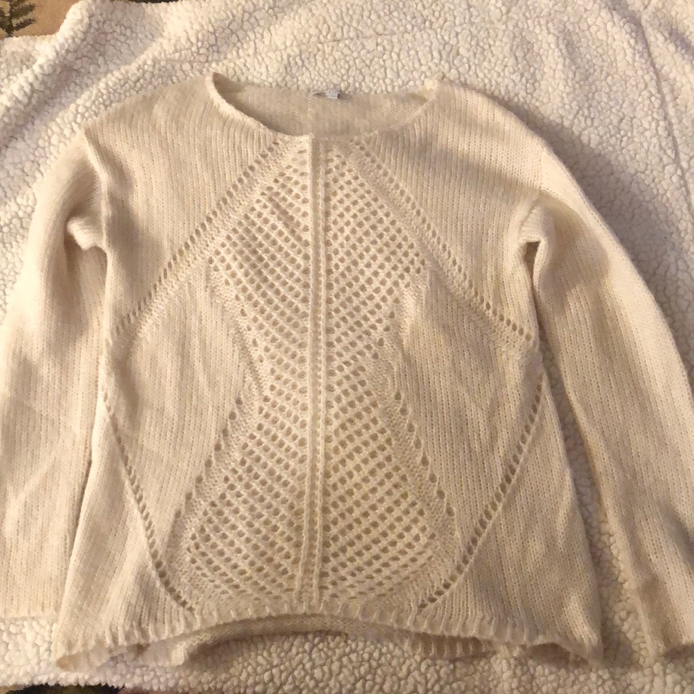 cream sweater